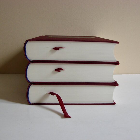 Vintage Set Leo Tolstoy War and Peace Hardcover Books Volumes 1 2 3 1992 - Picture 5 of 10